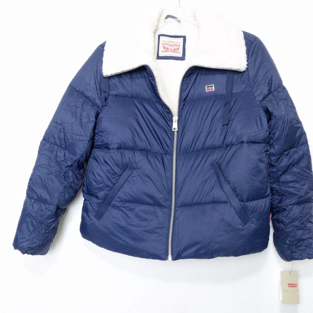 NWT Levi`s  Ladies Sherpa Line Puffer Jacket B
